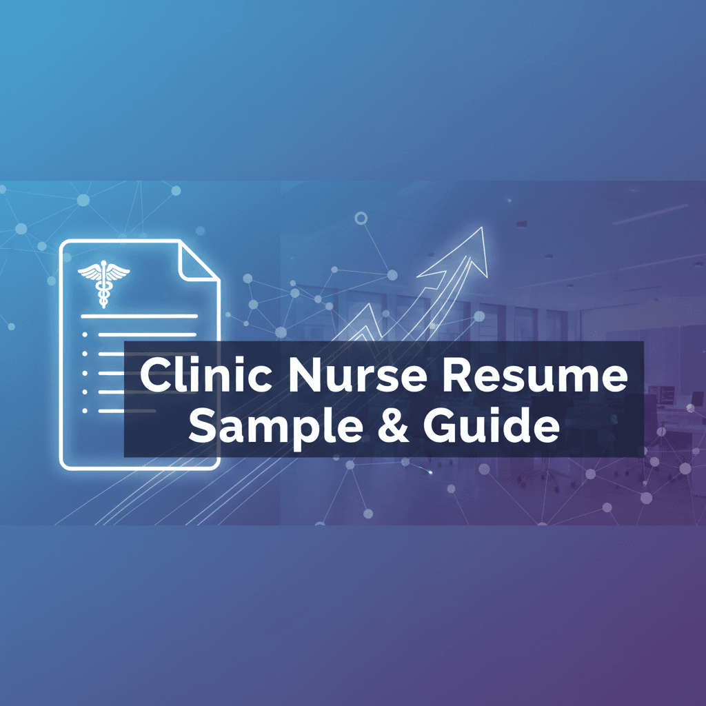 Professional blog header illustration for Clinic Nurse Resume Sample & Guide
