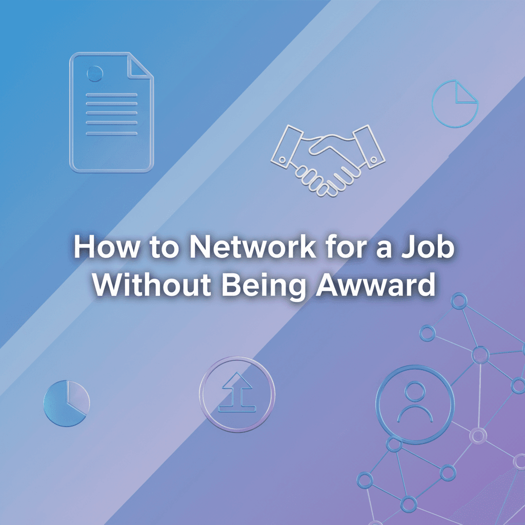 Professional blog header illustration for How to Network for a Job Without Being Awkward